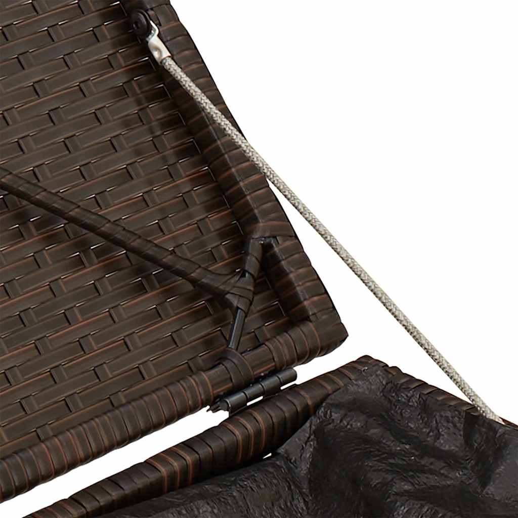 Sgabelli Giardino con Cuscini 2pz Marrone 40x40x43cm Polyrattan - homemem39