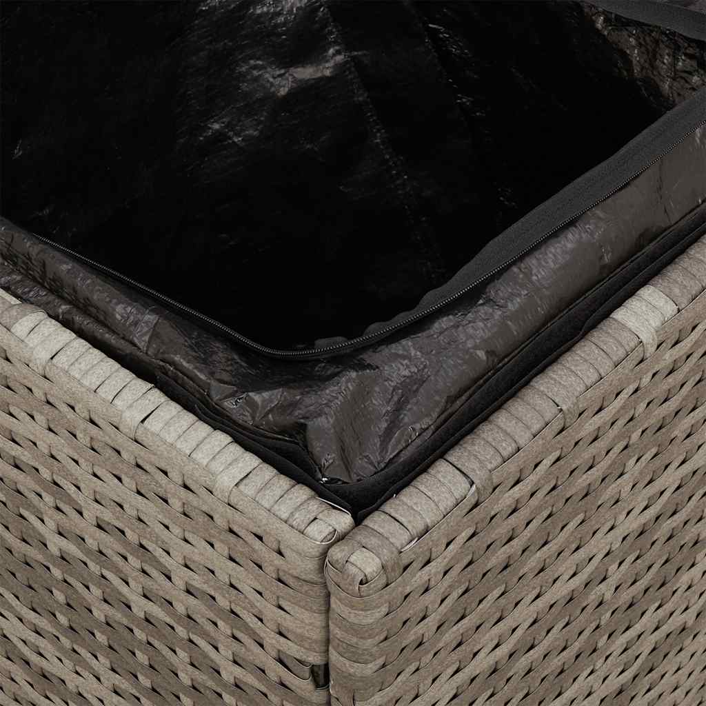 Sgabelli Giardino con Cuscini 2 pz Grigio 40x40x43cm Polyrattan - homemem39