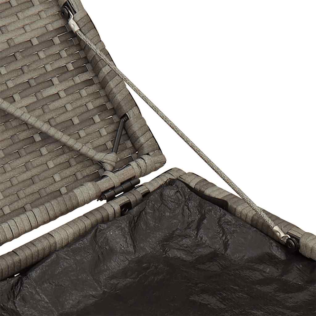 Sgabelli Giardino con Cuscini 2 pz Grigio 40x40x43cm Polyrattan - homemem39