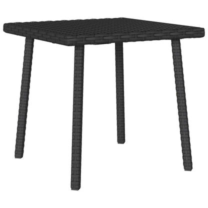 Tavolino da Giardino Rettangolare Nero 40x40x37 cm Polyrattan | homemem39