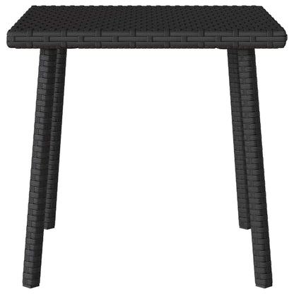 Tavolino da Giardino Rettangolare Nero 40x40x37 cm Polyrattan | homemem39