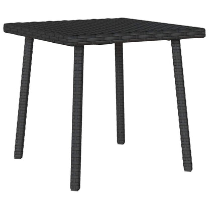 Tavolino da Giardino Rettangolare Nero 40x40x37 cm Polyrattan | homemem39