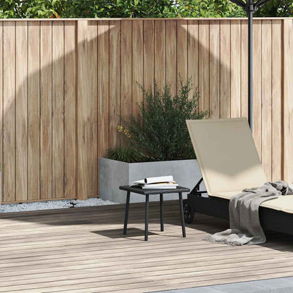 Tavolino da Giardino Rettangolare Nero 40x40x37 cm Polyrattan | homemem39