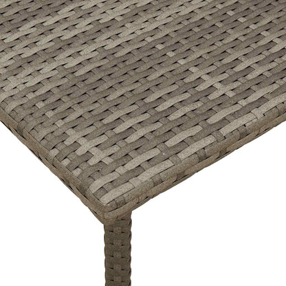 Tavolino da Giardino Rettangolare Grigio 40x40x37 cm Polyrattan | homemem39