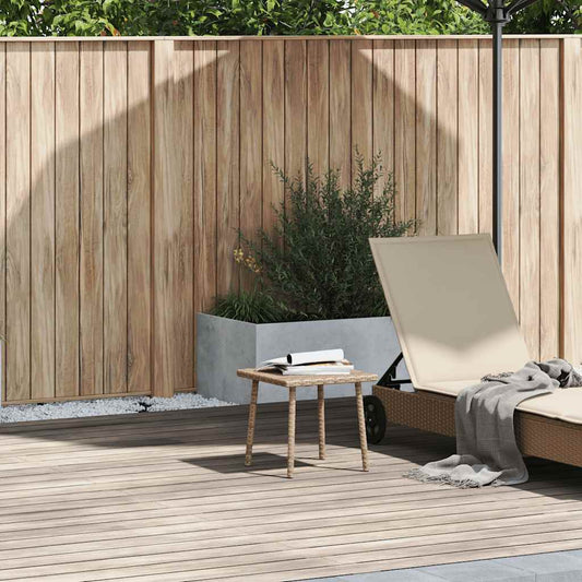 Tavolino da Giardino Rettangolare Beige 40x40x37 cm Polyrattan | homemem39