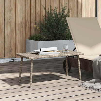 Tavolino da Giardino Rettangolare Grigio Chiaro 80x40x37 cm