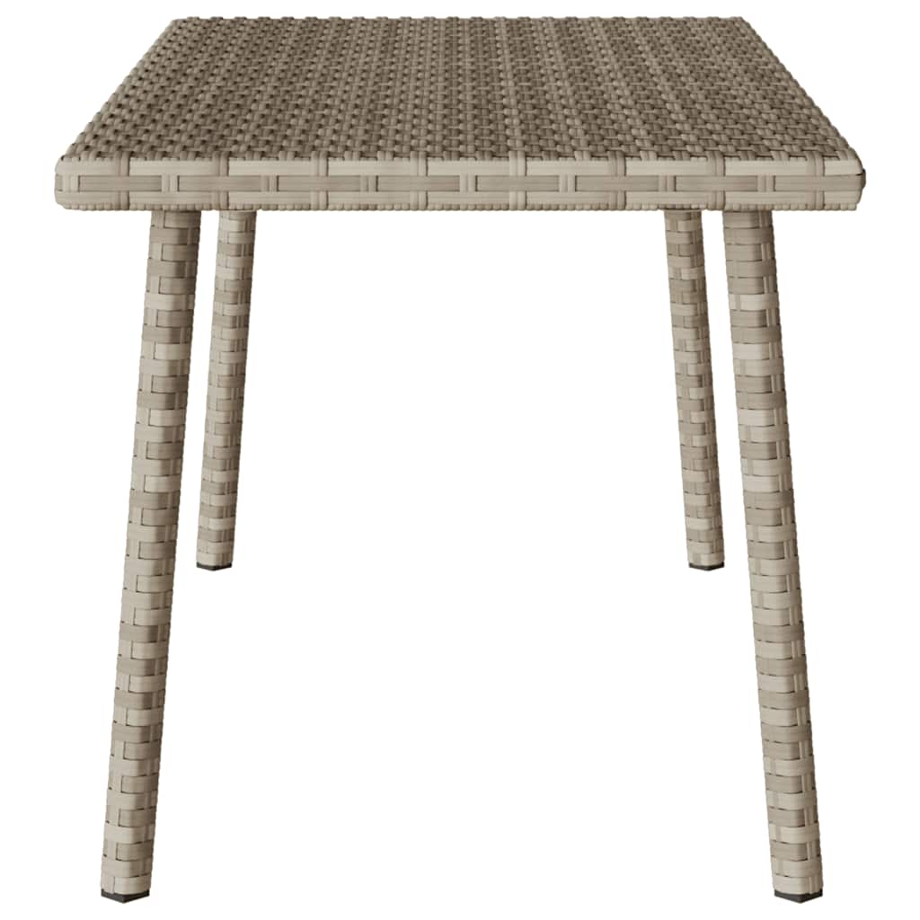 Tavolino da Giardino Rettangolare Grigio Chiaro 80x40x37 cm | homemem39