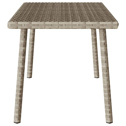 Tavolino da Giardino Rettangolare Grigio Chiaro 80x40x37 cm | homemem39