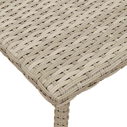 Tavolino da Giardino Rettangolare Grigio Chiaro 80x40x37 cm | homemem39