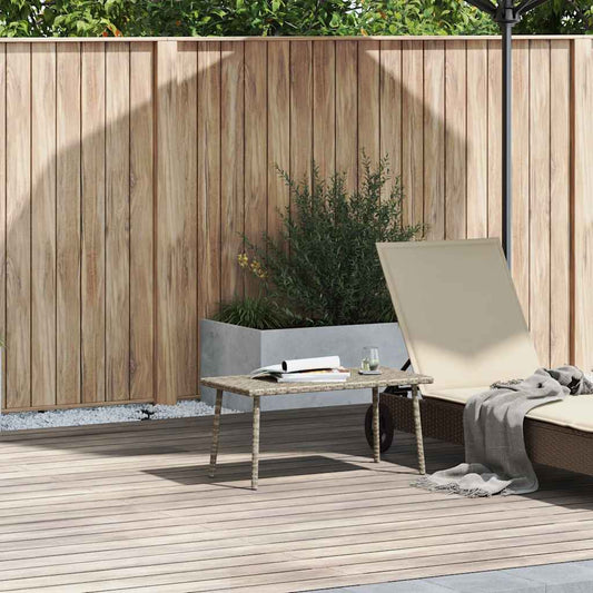 Tavolino da Giardino Rettangolare Grigio Chiaro 80x40x37 cm | homemem39