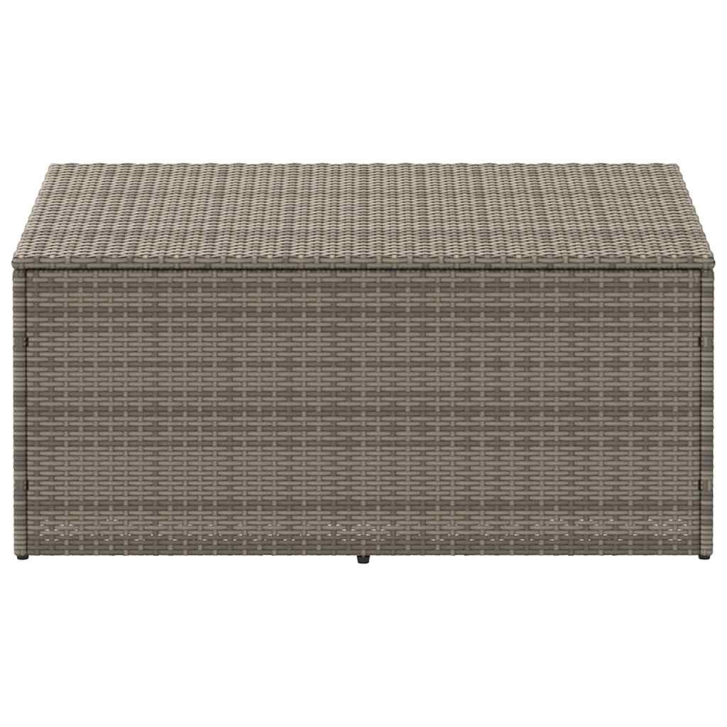 Baule da Giardino Grigio 110x50x58 cm in Polyrattan - homemem39