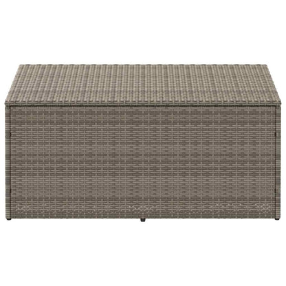 Baule da Giardino Grigio 110x50x58 cm in Polyrattan - homemem39