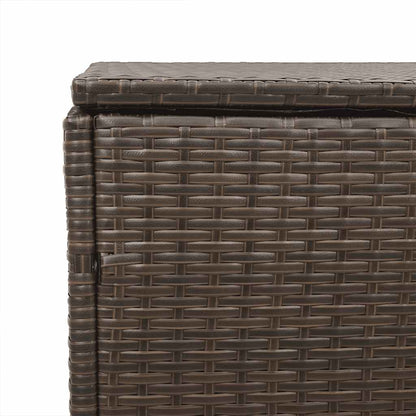 Baule da Giardino Marrone 220x50x58 cm in Polyrattan - homemem39