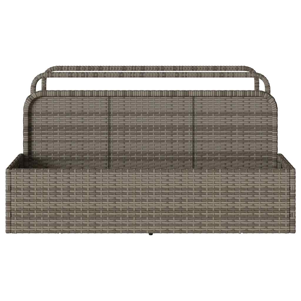 Galleggiante a Bordo Piscina Grigio 110x100x57 cm in Polyrattan - homemem39