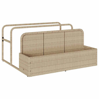 Galleggiante a Bordo Piscina Beige 110x100x57 cm in Polyrattan - homemem39