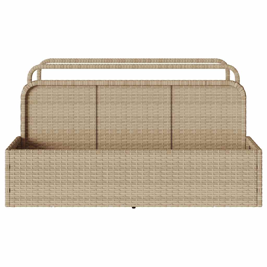 Galleggiante a Bordo Piscina Beige 110x100x57 cm in Polyrattan - homemem39