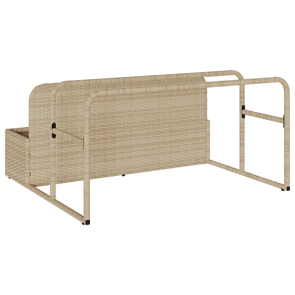 Galleggiante a Bordo Piscina Beige 110x100x57 cm in Polyrattan - homemem39