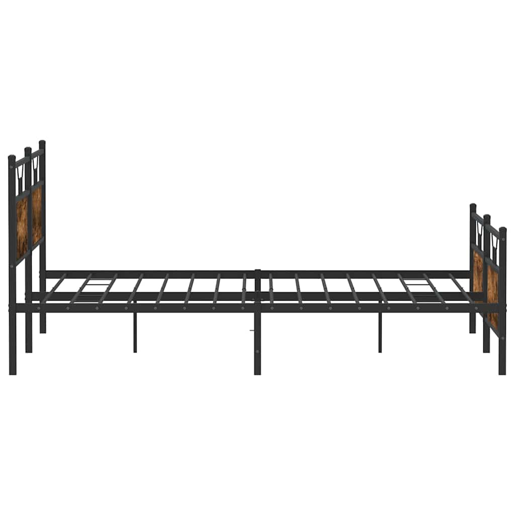 Giroletto senza Materaso in Metallo Rovere Fumo 183x213 cm