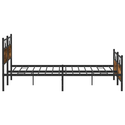 Giroletto senza Materaso in Metallo Rovere Fumo 193x203 cm