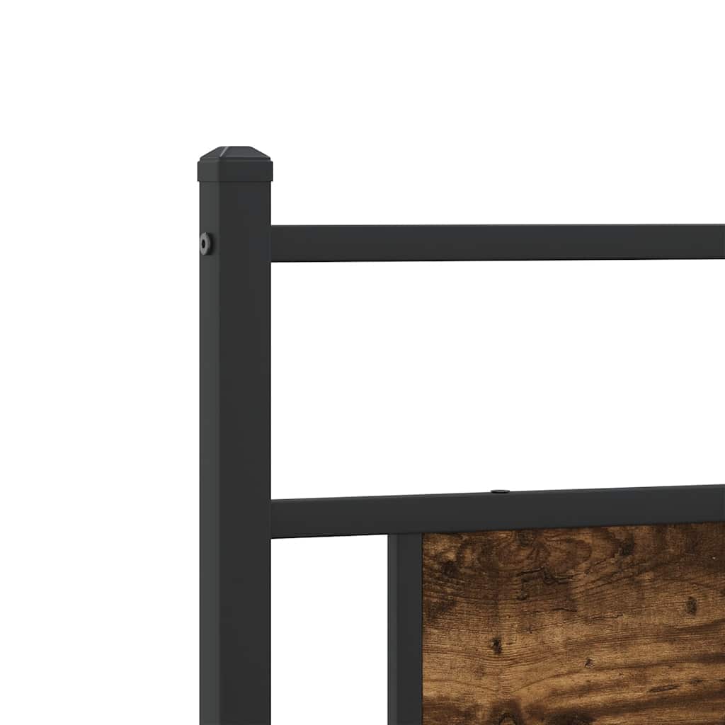Giroletto senza Materaso in Metallo Rovere Fumo 193x203 cm