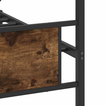Giroletto senza Materaso in Metallo Rovere Fumo 193x203 cm