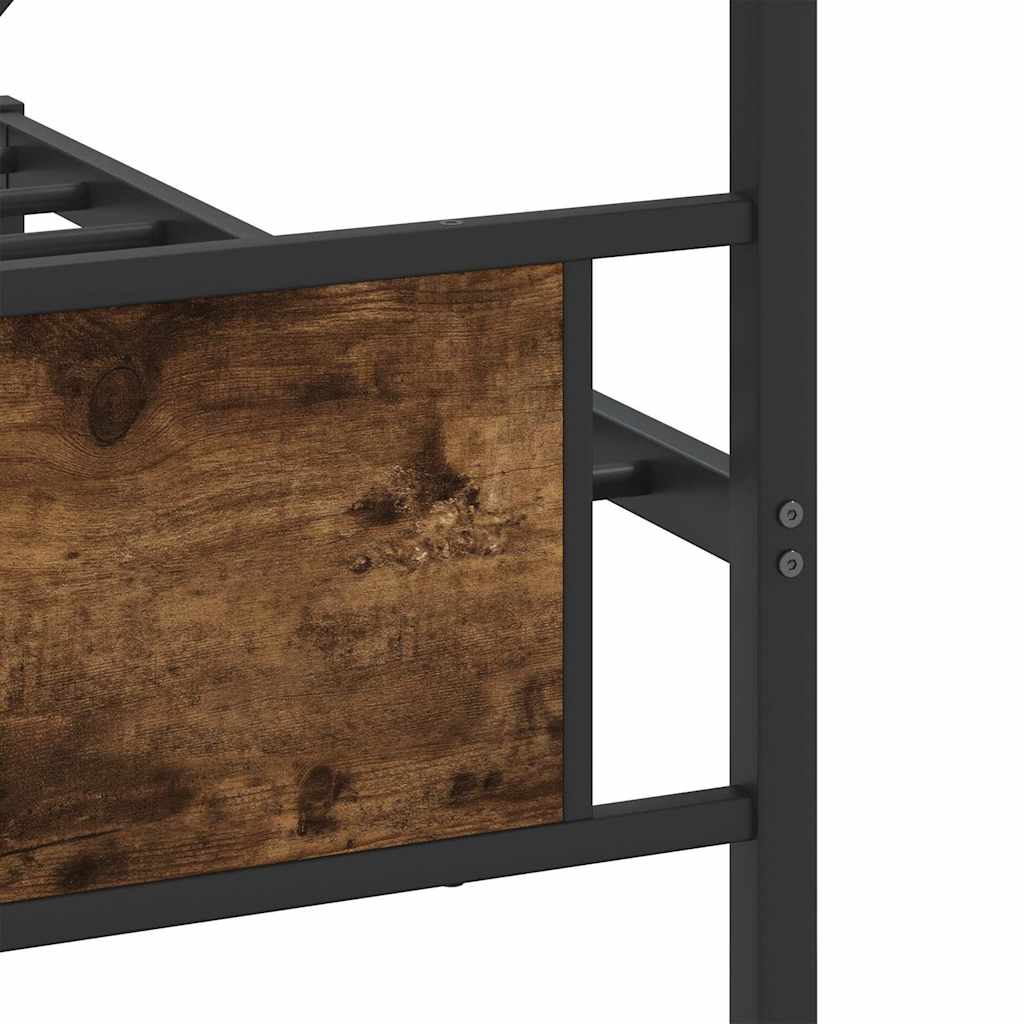 Giroletto senza Materaso in Metallo Rovere Fumo 200x200 cm | homemem39