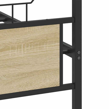 Giroletto senza Materaso in Metallo Rovere Sonoma 160x200 cm