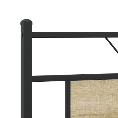 Giroletto senza Materaso in Metallo Rovere Sonoma 183x213 cm
