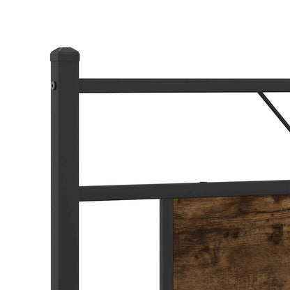 Giroletto senza Materaso in Metallo Rovere Fumo 183x213 cm