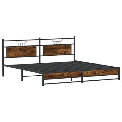 Giroletto senza Materaso in Metallo Rovere Fumo 200x200 cm