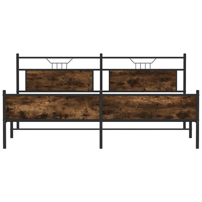 Giroletto senza Materaso in Metallo Rovere Fumo 193x203 cm