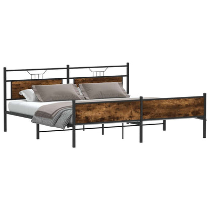 Giroletto senza Materaso in Metallo Rovere Fumo 200x200 cm