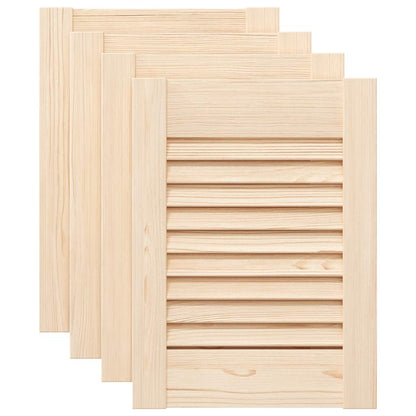 Ante con Design a Lamelle 4 pz 39,5x29,5 cm in Legno di Pino