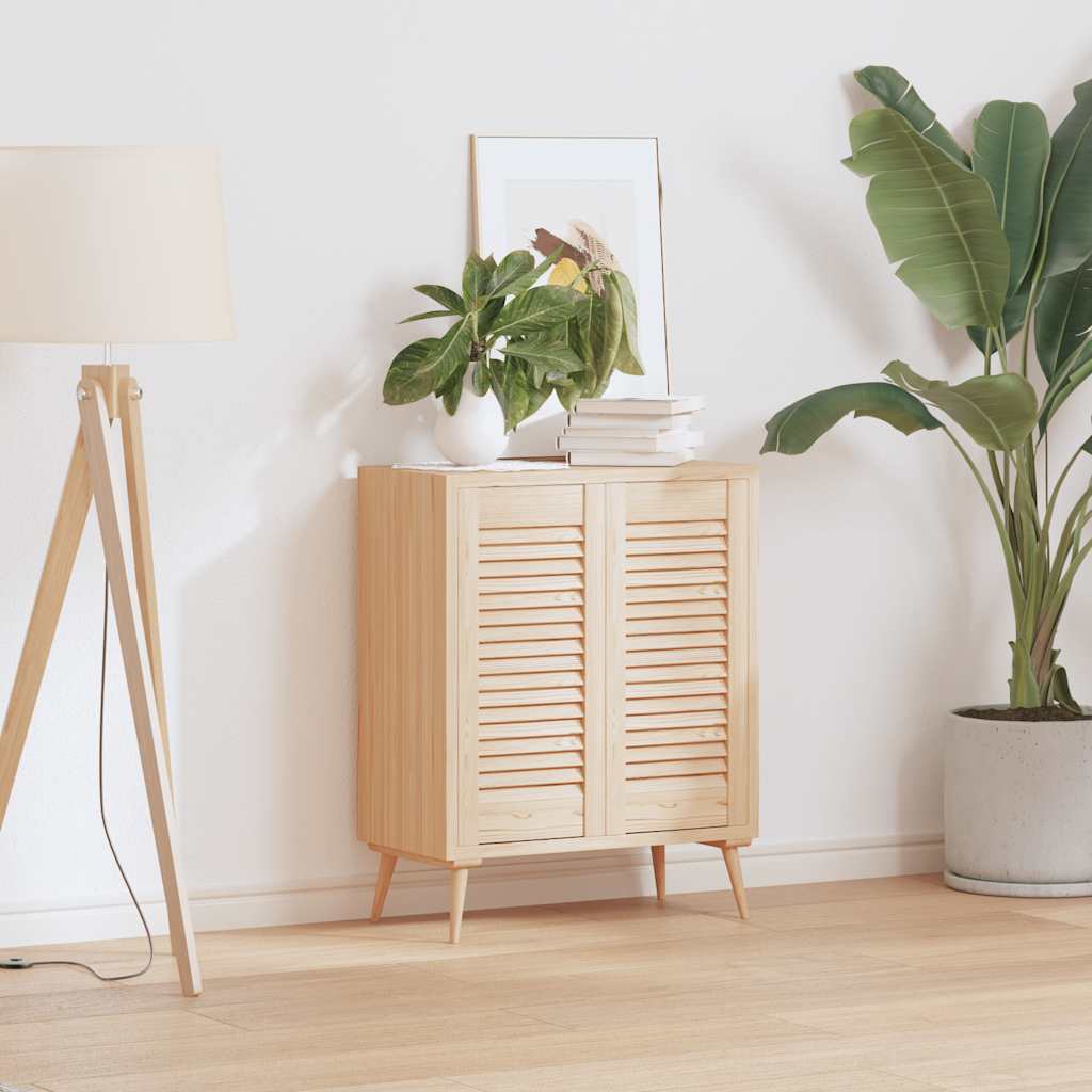 Ante con Design a Lamelle 2 pz 61,5x29,5 cm in Legno di Pino | homemem39