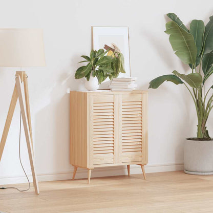 Ante con Design a Lamelle 2 pz 61,5x29,5 cm in Legno di Pino | homemem39