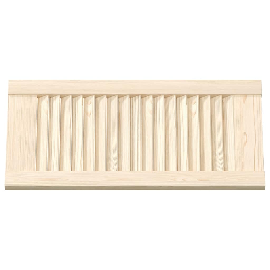 Ante con Design a Lamelle 2 pz 61,5x29,5 cm in Legno di Pino | homemem39