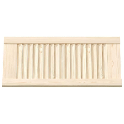 Ante con Design a Lamelle 2 pz 61,5x29,5 cm in Legno di Pino | homemem39