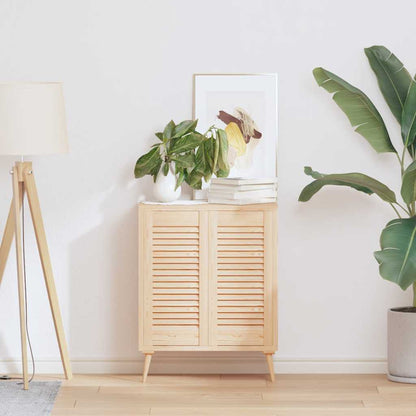 Ante con Design a Lamelle 2 pz 61,5x29,5 cm in Legno di Pino | homemem39