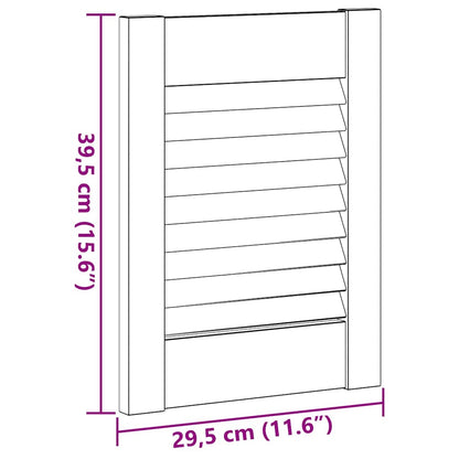 Ante a Lamelle 2 pz Bianche 39,5x29,5 cm
