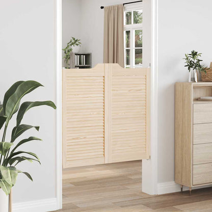 Porte a Battente 2-Paio Design Lamelle 100x100 cm Legno di Pino