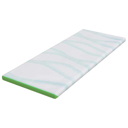 Topper per materasso Bianco e Verde 180 x 200 x 6 cm