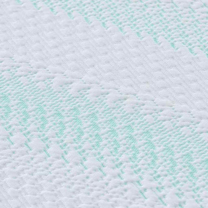 Topper per materasso Bianco e Verde 180 x 200 x 6 cm