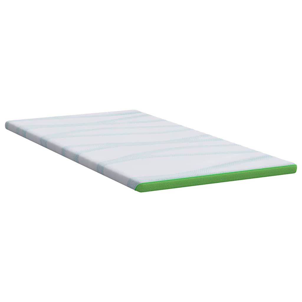Topper per materasso Bianco e Verde 180 x 200 x 6 cm
