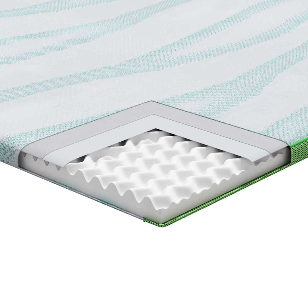 Topper per materasso Bianco e Verde 180 x 200 x 6 cm