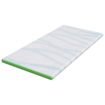 Topper per materasso Bianco e Verde 180 x 200 x 6 cm