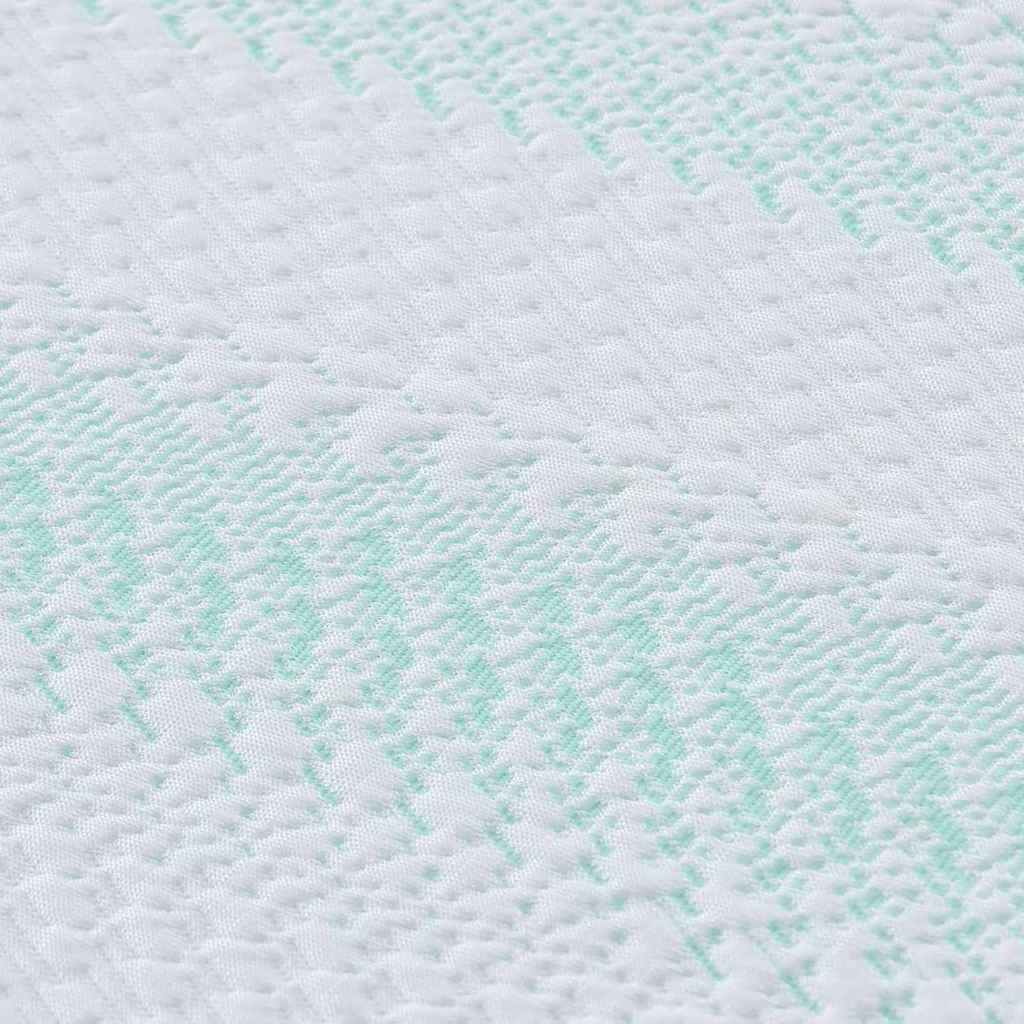Topper per materasso Bianco e Verde 180 x 200 x 6 cm