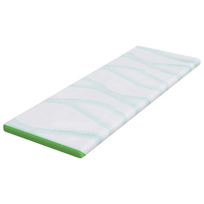 Topper per materasso Bianco e Verde 180 x 200 x 6 cm