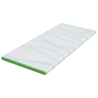Topper per materasso Bianco e Verde 180 x 200 x 6 cm