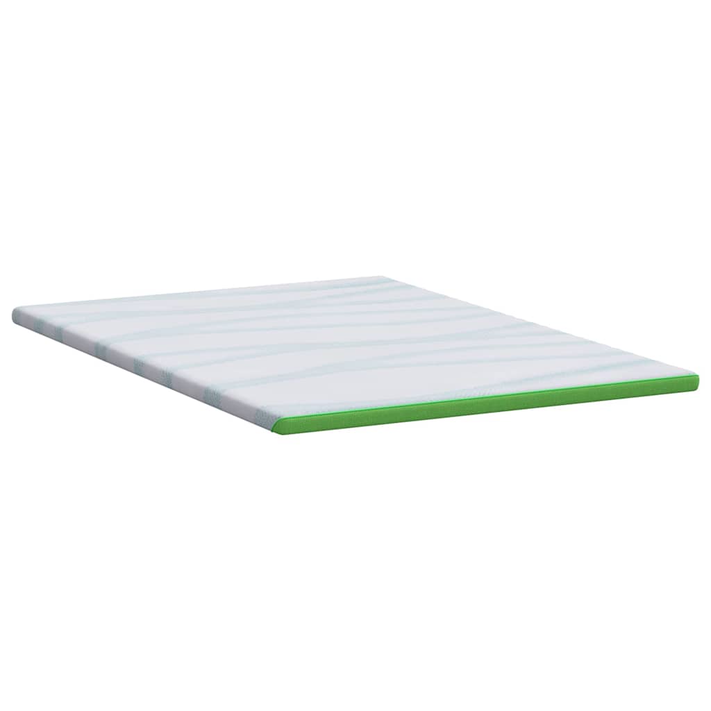 Topper per materasso Bianco e Verde 180 x 200 x 6 cm