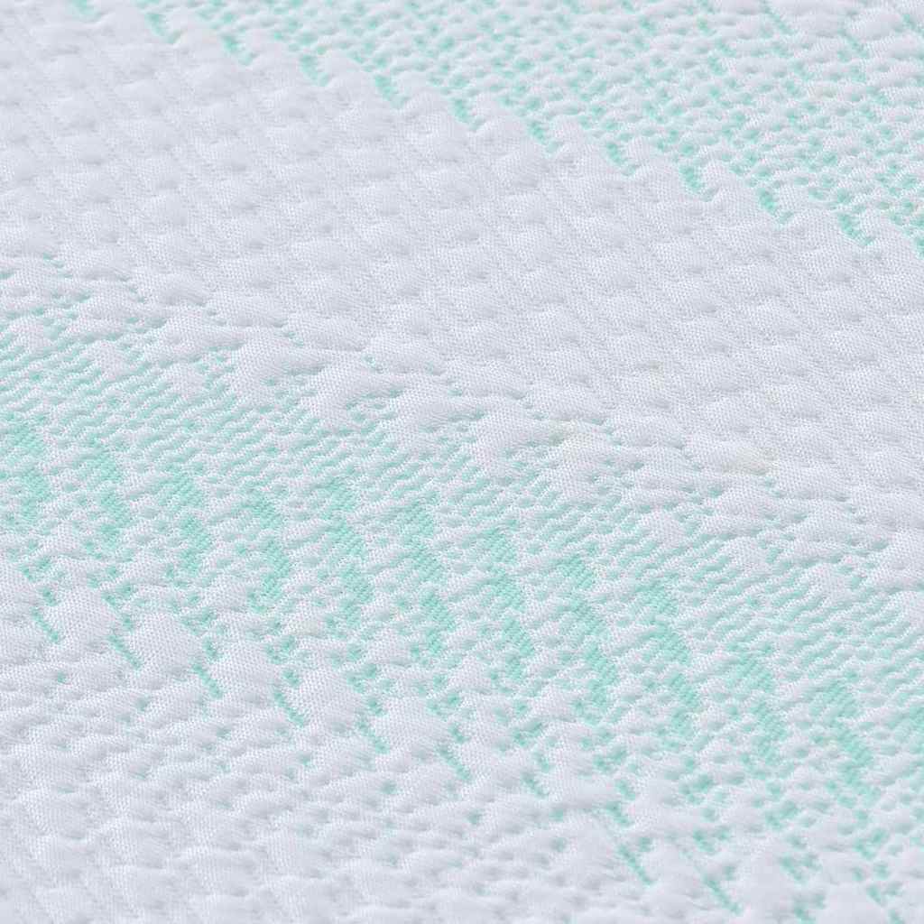 Topper per materasso Bianco e Verde 160 x 200 cm | homemem39